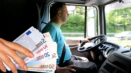 Nu este o greșeală. Câți euro are salariu un șofer român de TIR în Spania