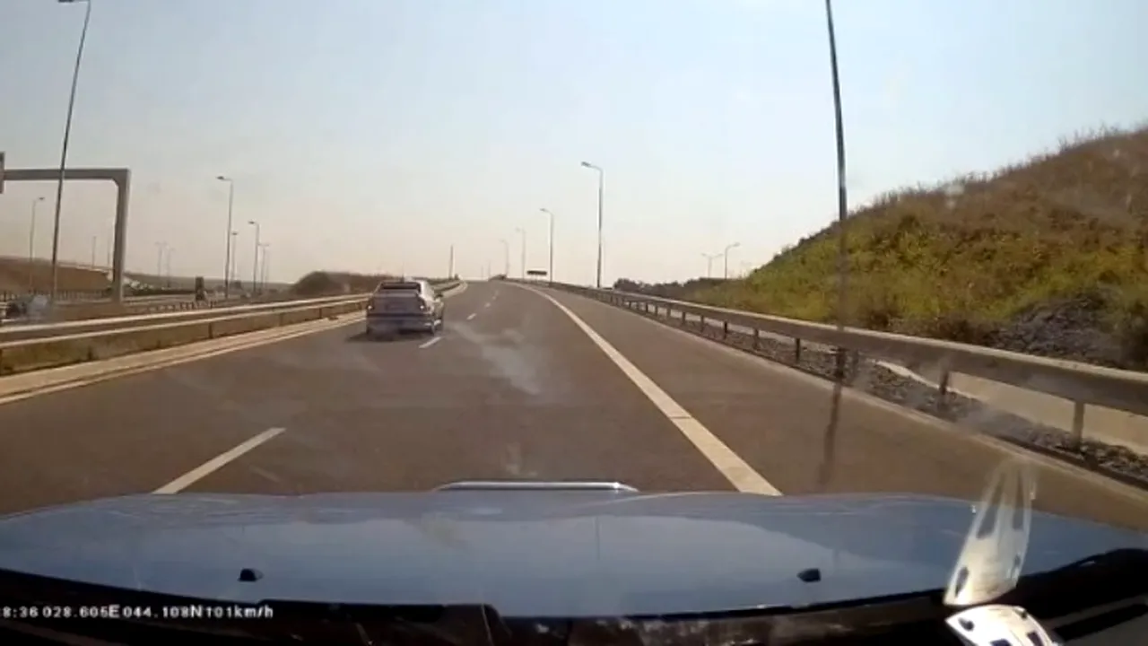 Ce a făcut un șofer din Sibiu pe autostradă. „M-am uitat ca prostul de vreo 4-5 ori și tot nu îmi vine să cred
