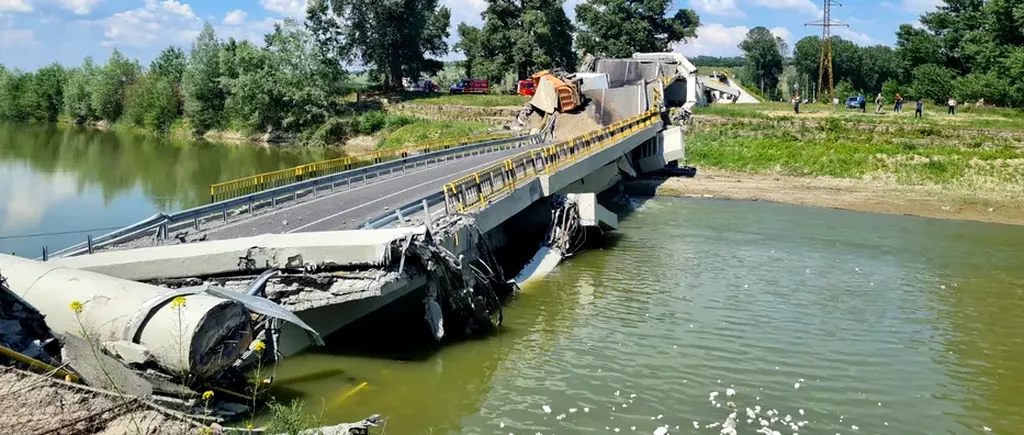 Un consilier din Neamț a sesizat Consiliul Județean din martie că podul dărâmat de la Luțca avea fisuri. „Mi-au spus că este vorba doar de o grindă ornamentală care s-a desprins” | DECLARAȚII EXCLUSIVE