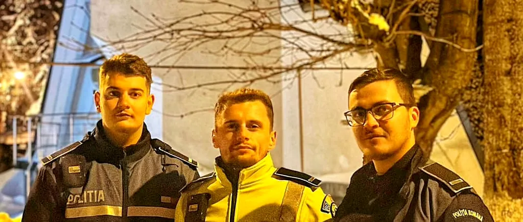 PREDEAL. Ei sunt polițiștii EROI care au salvat o familie cu un bebeluș, și doi câini dintr-o casă cuprinsă de flăcări