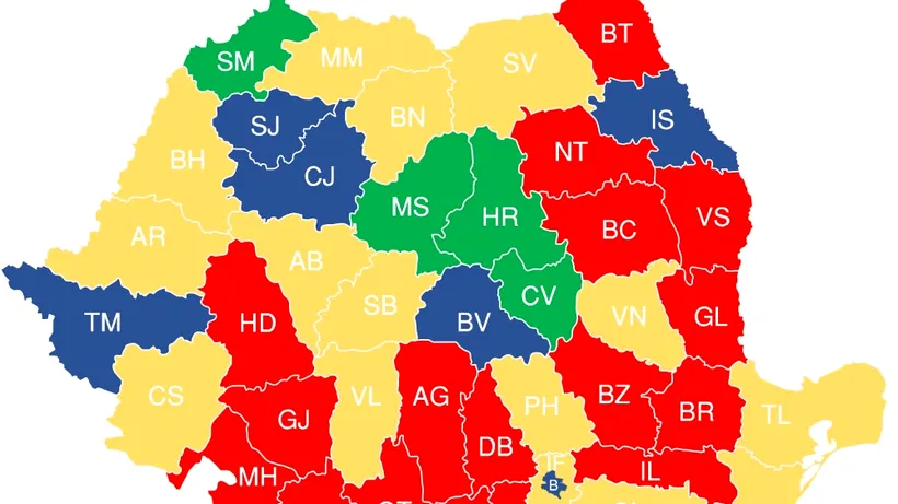 Rezultatele pe județe la europarlamentare: USR - victorii surpriză în București și Iași. Județele tradiționale PSD care au schimbat direcția