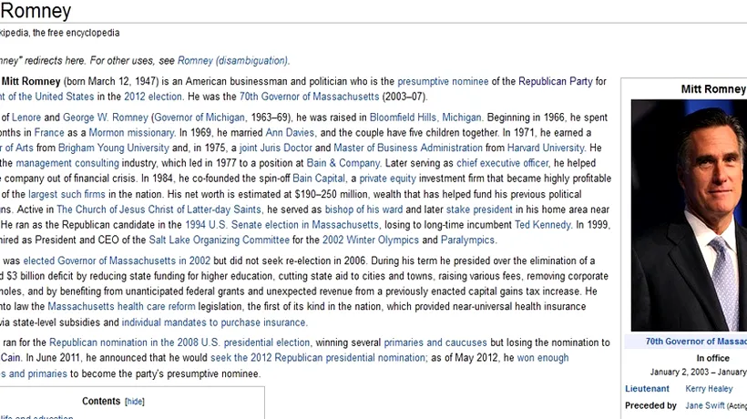 Cum a reușit comediantul Stephen Colbert să blocheze pagina de Wikipedia a lui Mitt Romney