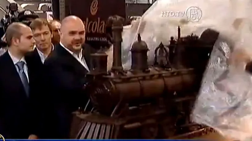 Record Guinness: Un tren din ciocolată a stabilit un nou record mondial. VIDEO