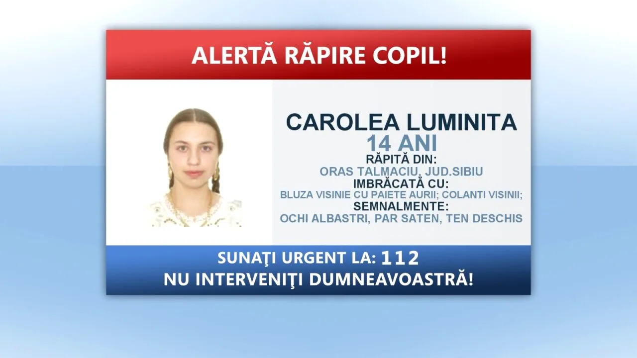 O adolescentă din Sibiu ar fi fost răpită din casă în mijlocul nopții. Patru indivizi mascați au luat-o cu forța și au obligat-o să se urce într-o mașină / Cum arată unul dintre suspecți