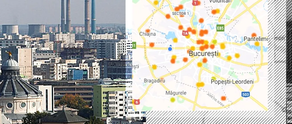 Senzorii de poluare din București au început din nou să „sară în aer”. Valorile toxice sunt și de trei ori mai mari