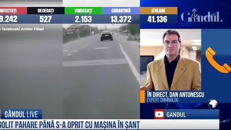 GÂNDUL LIVE. Dan Antonescu, expert criminolog: Unii vor să aducă o umbră asupra celor care aplică legea