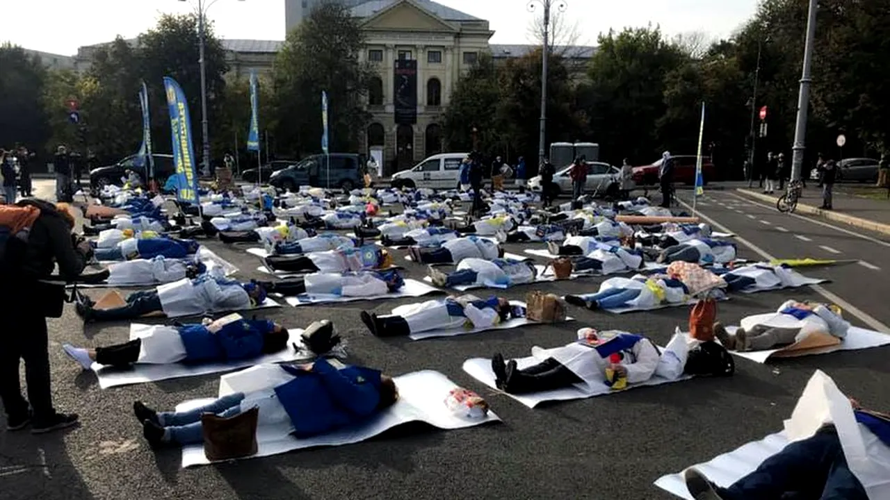 Cadrele medicale vor protesta în fața Guvernului din Piața Victoriei! Sindicaliștii solicită măsuri de protecție împotriva COVID!