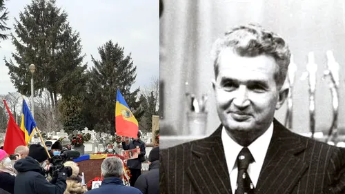 FOTO & VIDEO | Cum arată mormântul lui Nicolae Ceaușescu la 104 ani de la nașterea sa. Zeci de admiratori i-au adus flori la cimitir
