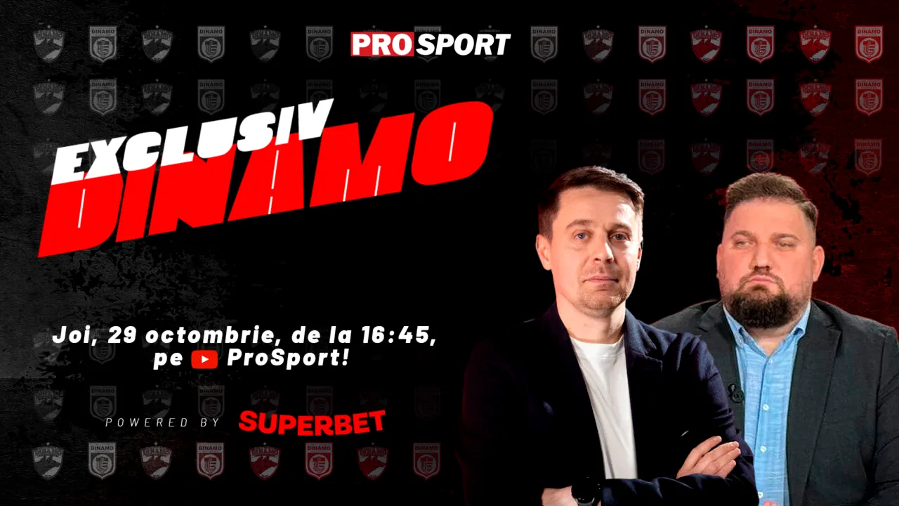 EXCLUSIV DINAMO, azi de la 16:45. Show-ul dedicat dinamoviștilor vine cu cele mai noi informații pentru fanii „câinilor”