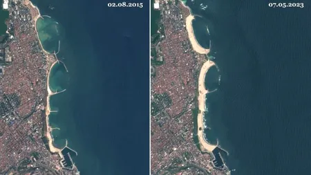 Eroziunea costieră văzută din satelit. Cercetător: ”Litoralul românesc are peste 240 km, o mare parte fiind sub semnul eroziunii”