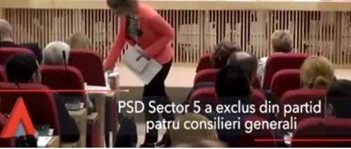 PSD sector 5 A EXCLUS patru consilieri generali, pentru voturi repetate împotriva intereselor legitime ale cetățenilor