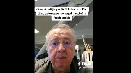 Cristoiu, petiție pe TikTok pentru SUSPENDAREA lui Nicușor Dan până la prezidențiale: A făcut doar politică fără legătură cu administrarea Capitalei