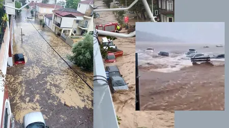EXCLUSIV | IMAGINI ȘOCANTE | Mărturiile unei românce, în mijlocul inundațiilor catastrofale din Grecia. 
