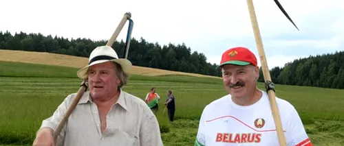 Actorul Gerard Depardieu a fost scos la muncile câmpului în Belarus. Este o țară minunată, am putea spune că este Elveția