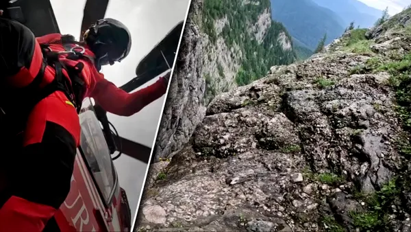 Salvamont Prahova a publicat noi imagini de la intervenția din Albișoara Brânei, locul în care o alpinistă de 36 de ani și-a pierdut viața