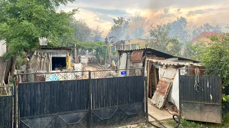 Incendiu de proporții în județul Dolj. 26 de proprietăți au ars | VIDEO