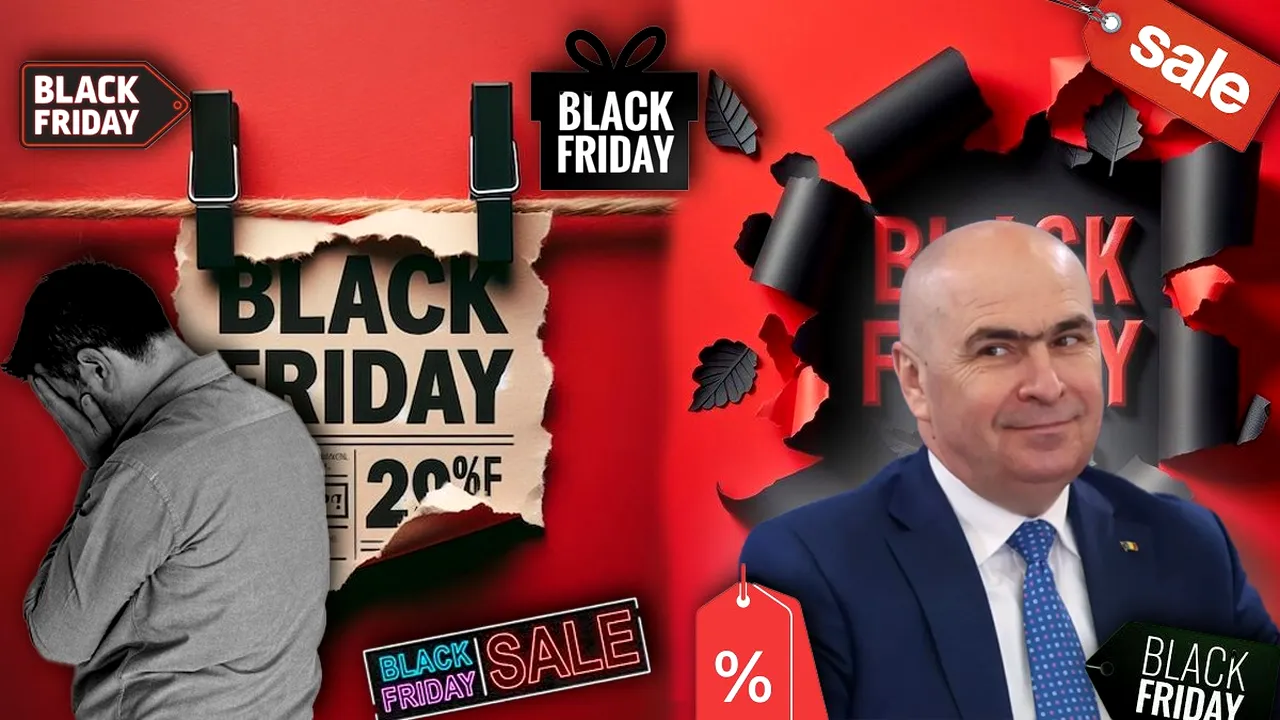 Bolojan își freacă mâinile cu gândul la ofertele de Black Friday. Guvernul va câștiga 100 de milioane de euro într-o zi doar din TVA. eMAG, Altex și Carrefour roșesc de invidie
