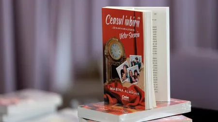 Bookfest 2022 | Marina Almășan, lansare de carte alături de galeria Rapidului: ” ”Ceasul iubirii… Cei 16 ani ai mei alături de Victor Socaciu”