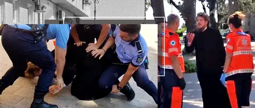 VIDEO | Un călugăr din Constanța a fost încătușat de polițiști în urma unei căderi nervoase. Bărbatul a provocat un scandal la Catedrala Arhiepiscopală a Tomisului