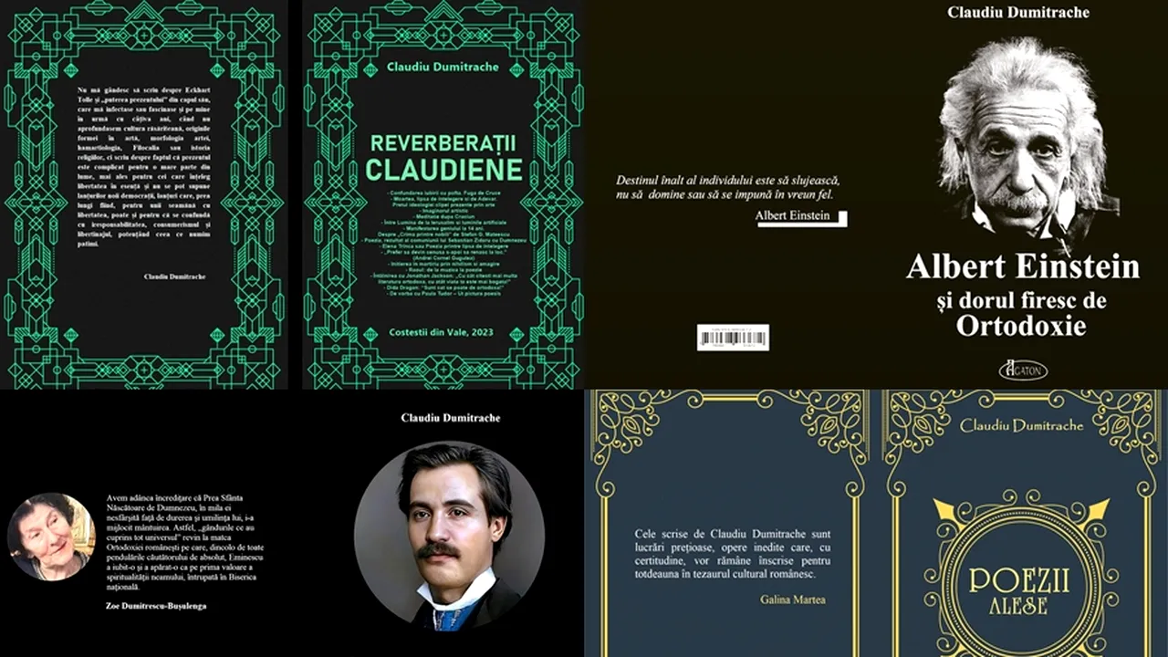 Scriitorul Claudiu Dumitrache lansează 4 cărți noi în luna octombrie