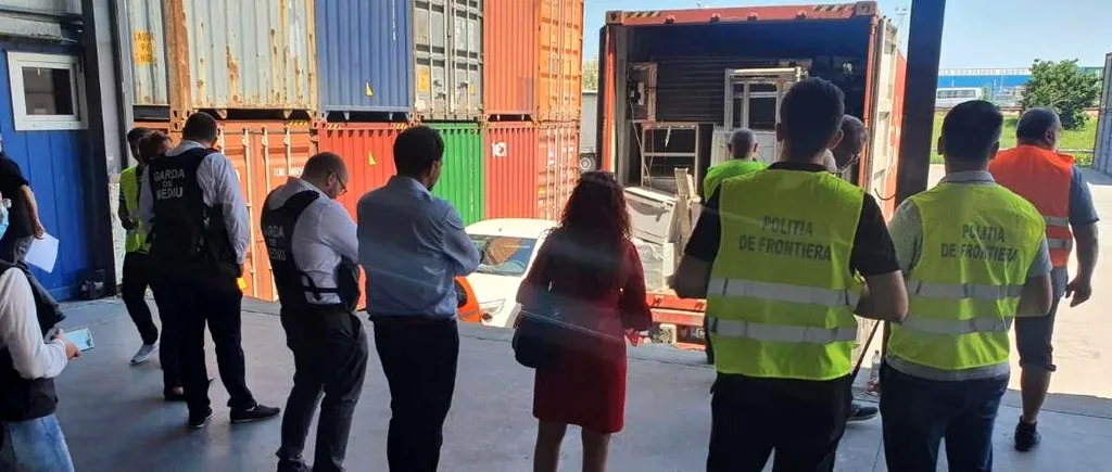 Un container cu 9 tone de deşeuri din Marea Britanie, descoperit în Portul Constanţa - VIDEO