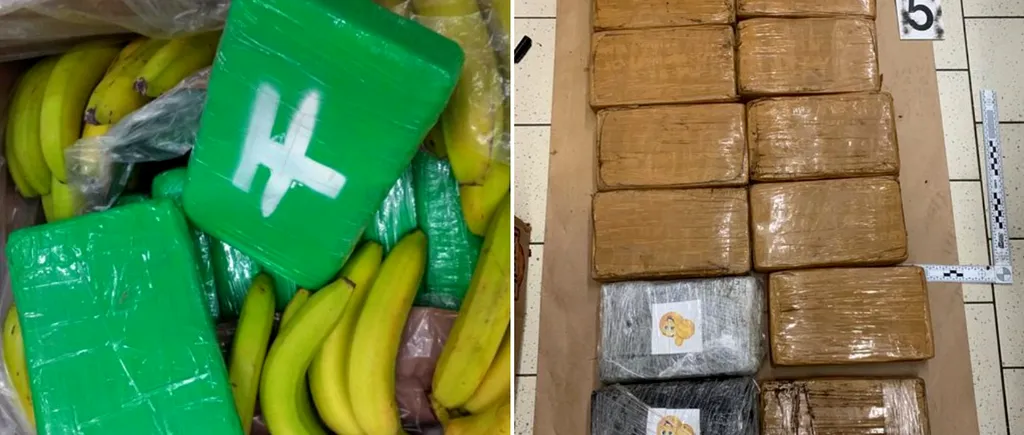 Poliția din Cehia a confiscat 840 de kilograme de cocaină ascunsă în cutii cu banane