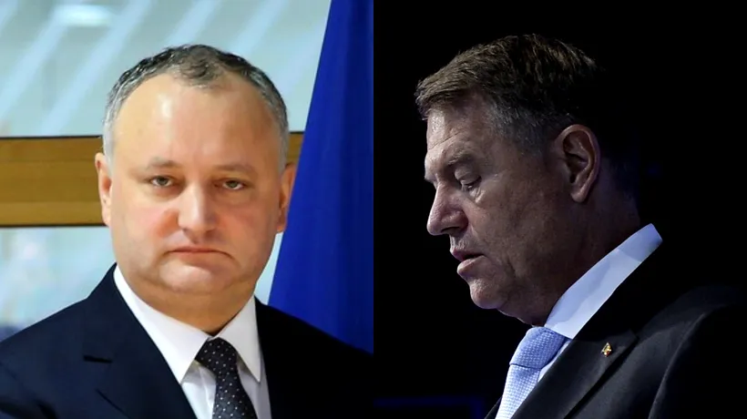 Igor Dodon a avut o convorbire telefonică cu președintele Klaus Iohannis