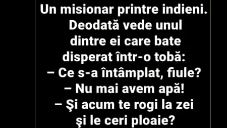 Bancul de vineri | Un misionar printre indieni