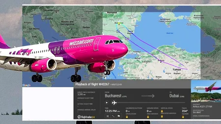 EXCLUSIV | Cum explică Wizz Air că a întors peste 200 de pasageri la București după două ore de zbor spre Dubai? Răspunsul adâncește misterul