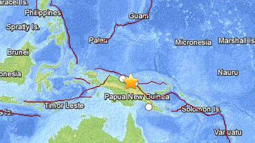 Cutremur de 7,1, produs în Papua Noua Guinee