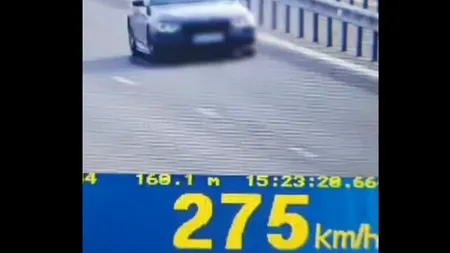 „Stimate conducător auto. Avem onoarea să-ți oferim un «permis de odihnă» timp de 120 de zile”. ȘOFER prins gonind cu 275 km/h pe A3