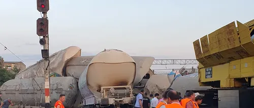 Mecanicul trenului care a provocat accidentul de la Fetești a fost reținut pentru 24 de ore
