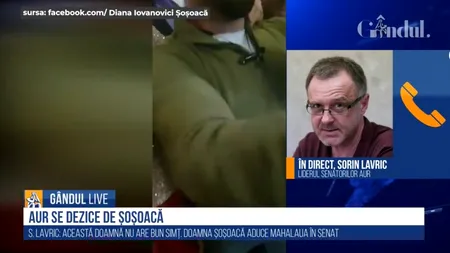 Diana Șoșoacă, desființată de Sorin Lavric la GÂNDUL LIVE! „O ființă fără bun simț!” / „Cum să ridic mâna la ea? Mâine o să spună că am vrut să o violez!”