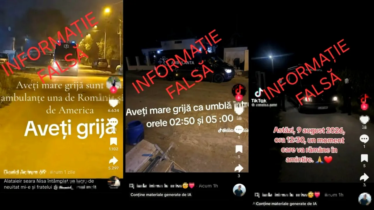 ”Ambulanța neagră” este un fake news. MAI dezminte postările false de pe TikTok. Reacția lui Raed Arafat