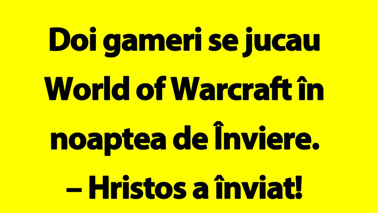 Bancul de luni | Gamerii și Noaptea de Înviere