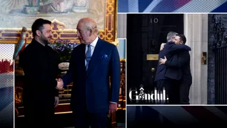 Zelenski și-a început vizita de lucru în Marea Britanie cu o audiență la regele Charles al III-lea