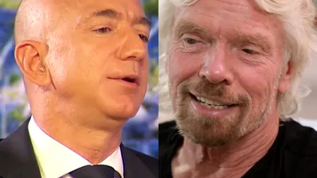 Jeff Bezos, „devansat” de Richard Branson în cursa spațială / Cine este femeia de 82 de ani care va zbura în spațiu alături de miliardarul de la Amazon