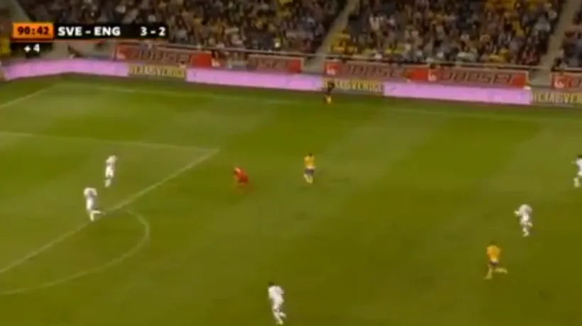 Ibrahimovci a reușit un GOL SPECTACULOS din foarfecă de la 30 de metri în meciul Suedia - Anglia - VIDEO