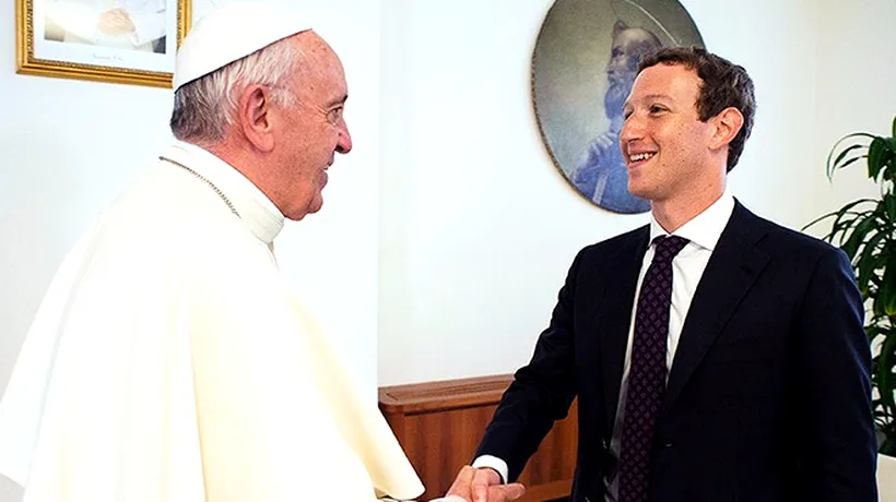 Cadoul neobișnuit pe care Zuckerberg i l-a făcut Papei Francisc