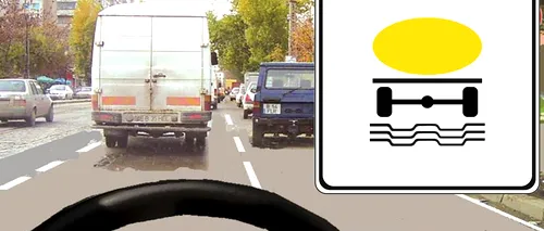 Puțini șoferi pot răspunde la această întrebare: Ce anunță indicatorul rutier din imagine, de fapt?