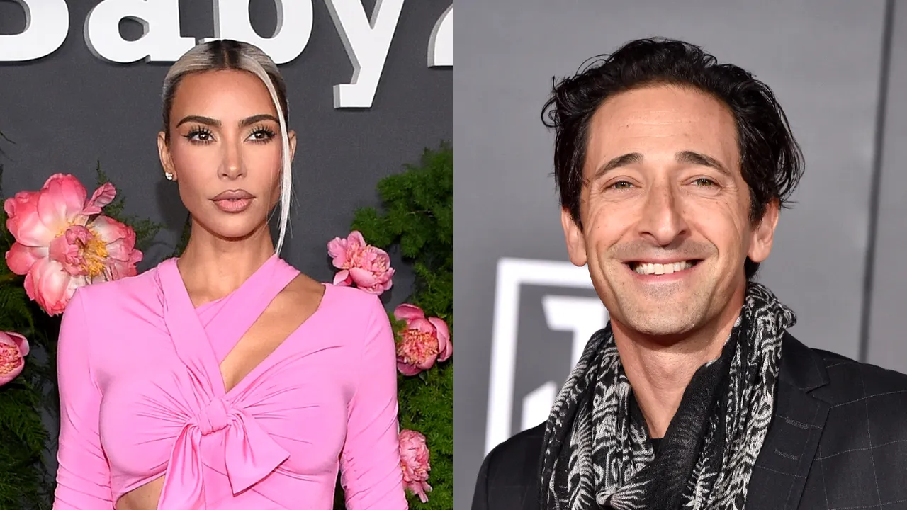 Kim Kardashian a gafat! Cu cine a putut să îl confunde diva pe actorul Adrien Brody, câștigător al Globului de Aur pentru rolul din „The Brutalist”