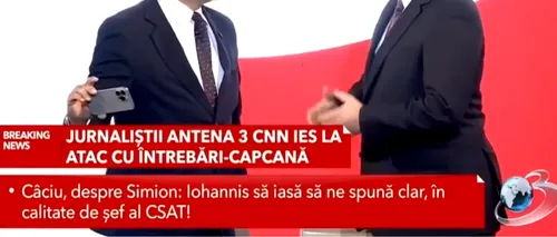 George Simion întrerupe dezbaterea de la Antena 3 CNN. Mihai Gâdea: „Domnule Simion, aici nu suntem la Russia Today”