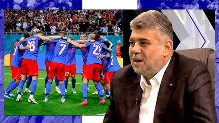 Cu ce echipă de fotbal ține Marcel Ciolacu: „FCSB, cu Steaua. Dar să nu mă prindă că zic Steaua, că îmi iau fluierături și înjurături”