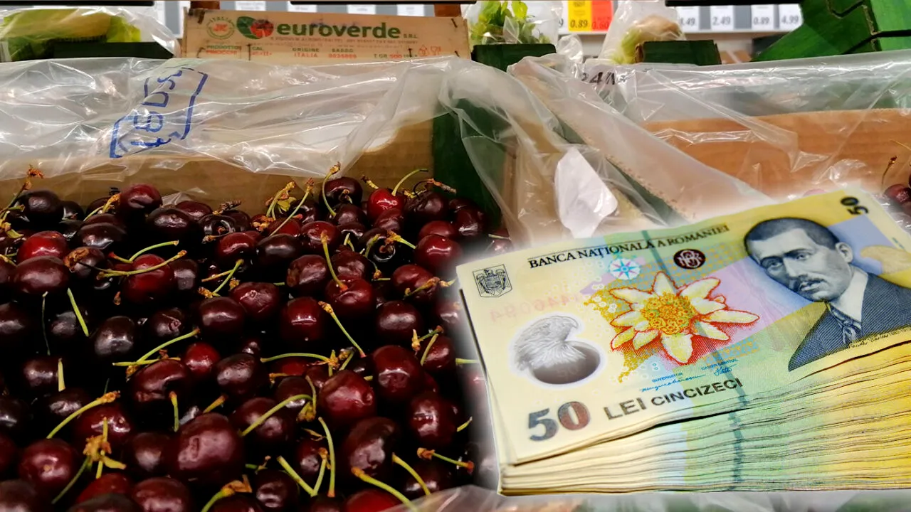 Cât costă un kilogram de CIREȘE în 2025. Pofticioșii pot cumpăra fructele de lux și la bucată la prețul unei cafele servită în oraș