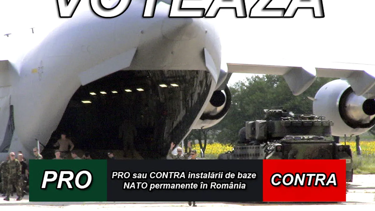 PRO sau CONTRA instalării de baze NATO permanente în România? Votează