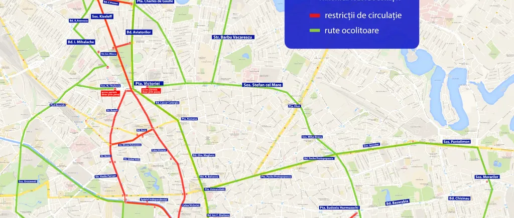 Centrul Capitalei, închis duminică pentru Maratonul Internațional București