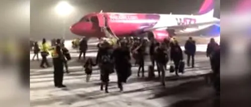 Incendiu la bordul unui avion Wizz Air, în care se aflau și români / Nimeni nu a fost rănit - VIDEO 