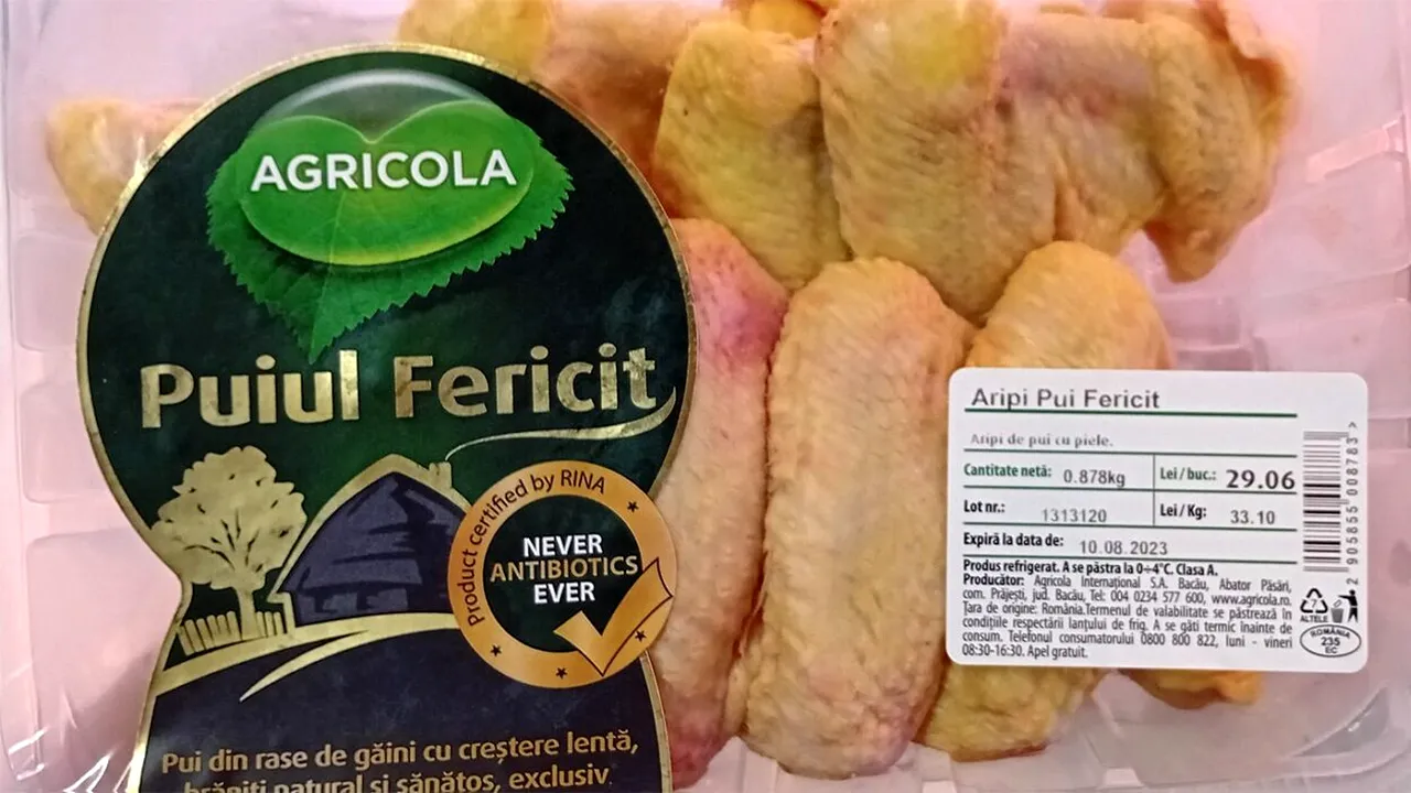 Care ieftinire? Câți lei costă un kilogram de aripi de pui 