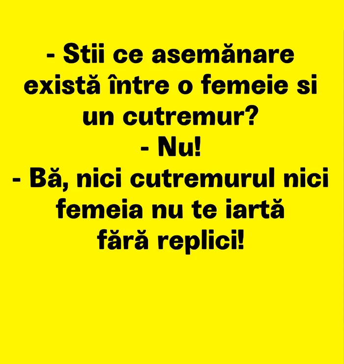 BANCUL ZILEI | Ce asemănare este între o femeie și un cutremur