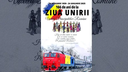 Pe 24 ianuarie, „TRENUL UNIRII” va circula pe ruta București-Iași și retur. Veți putea călători în vagonul 